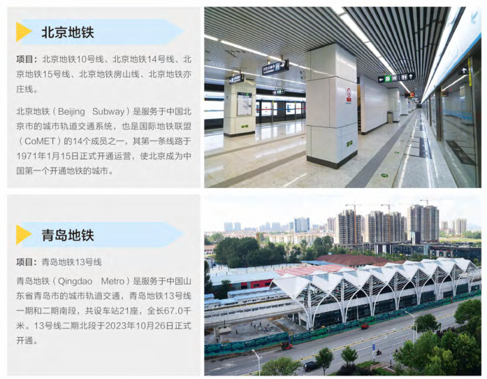 北京地铁、青岛地铁